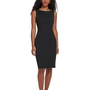 Calvin Klein Black Sheath Dress 14
